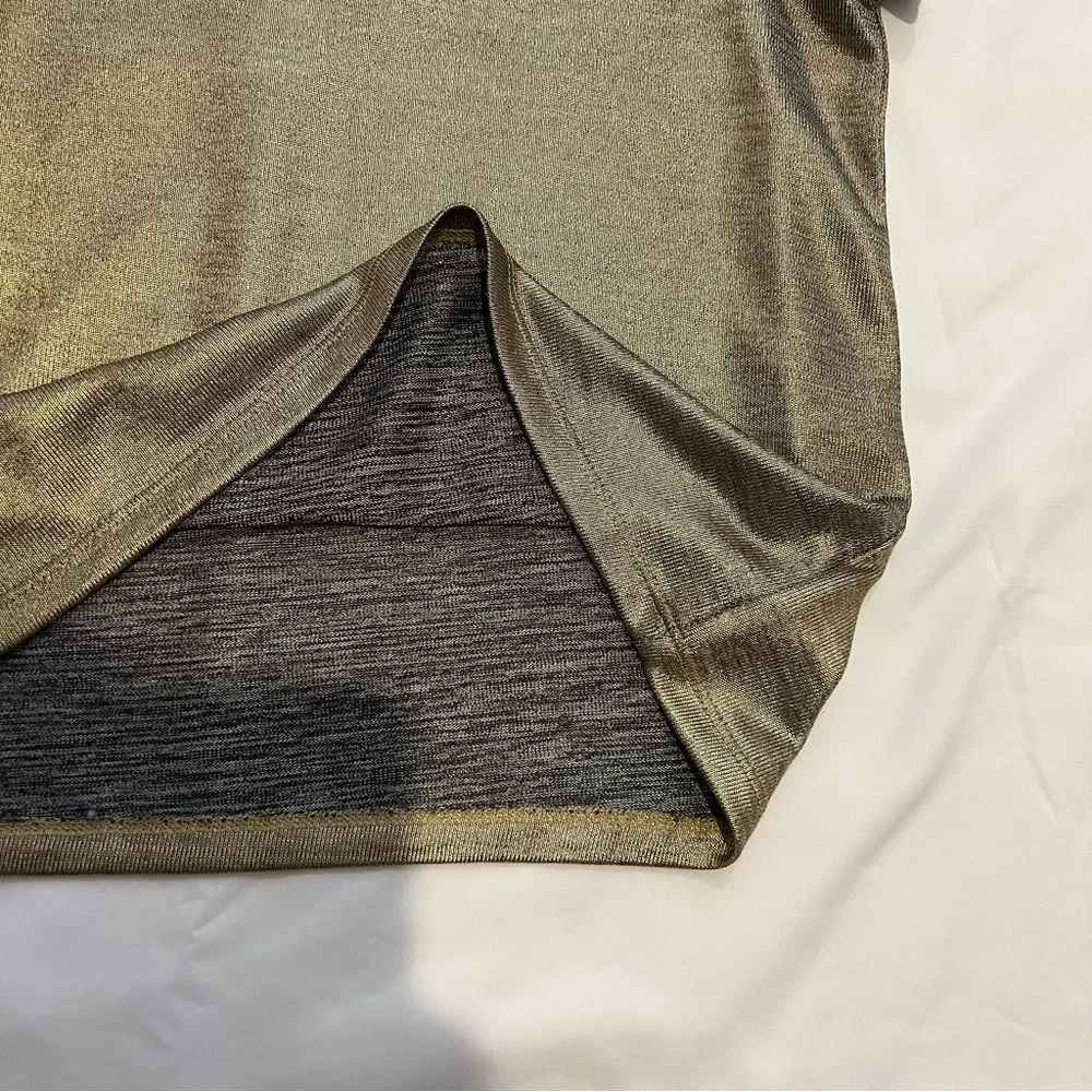 Porridge Gold Shine Glam Short Sleeve Tee Size XS - Picture 8 of 12
